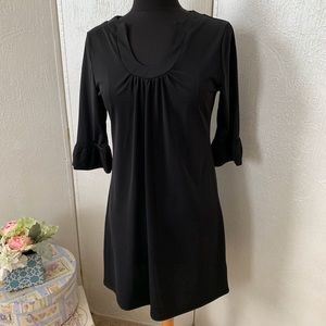 Aryeh • Black bell sleeve dress